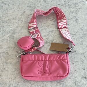 Steve Madden Bcarmela Crossbody Bag Purse  Raspberry NEW!
